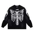 Hoodie Hellstar "Skeleton Bone" Long Sleeve (Black Edition)
