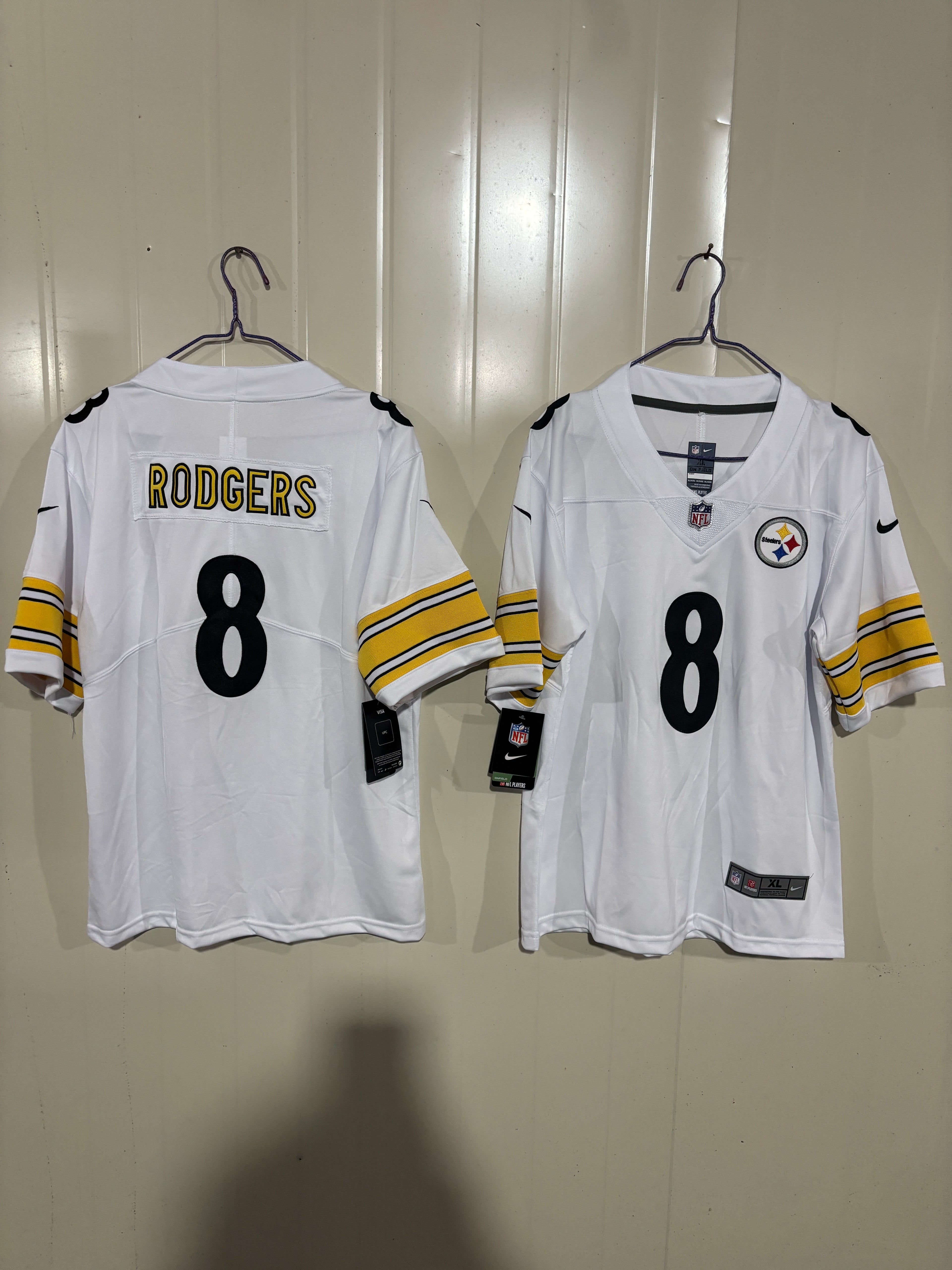 NFL Pittsburgh Steelers Aaron Rodgers Nike Alternate Jersey (White Edition)