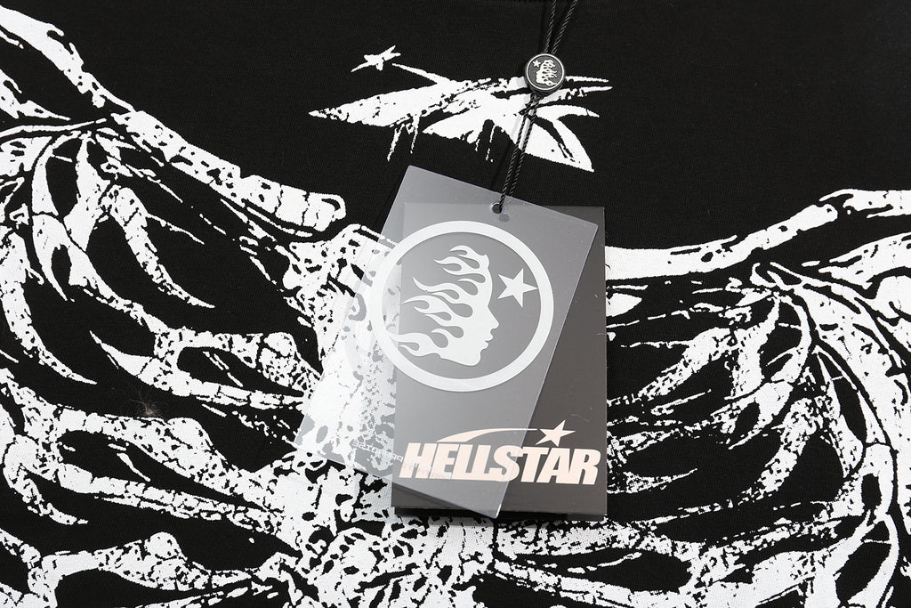 Hoodie Hellstar "Skeleton Bone" Long Sleeve (Black Edition)