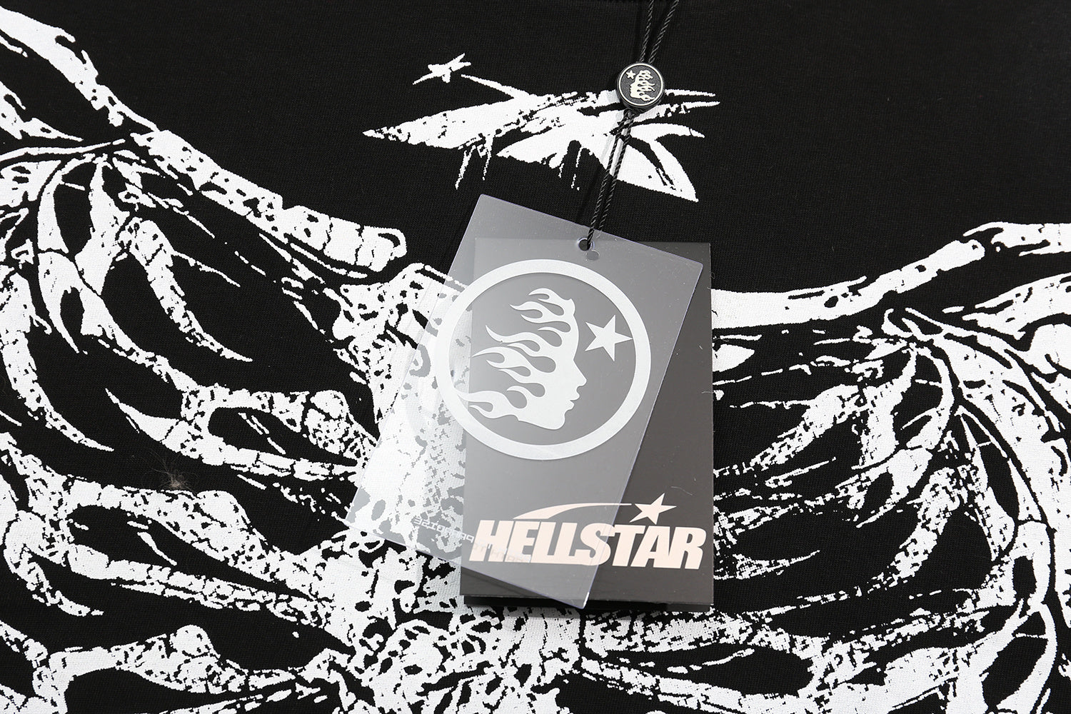 Hoodie Hellstar "Skeleton Bone" Long Sleeve (Black Edition)