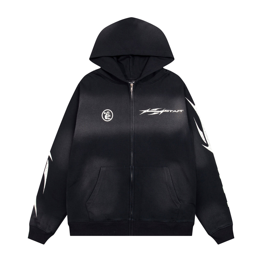 Hoodie Hellstar "Drip Logo" Zip-Up (Black Edition)