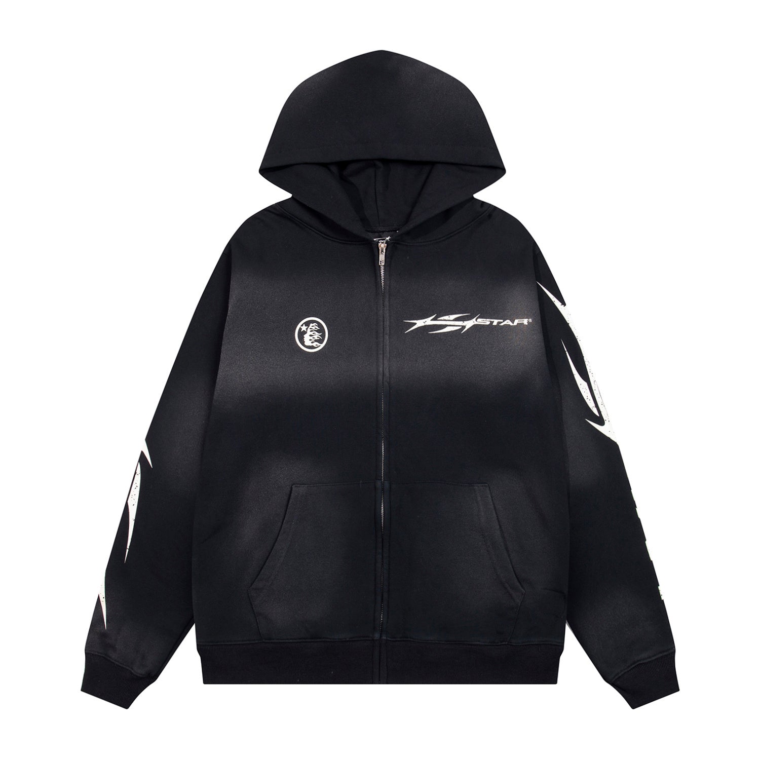 Hoodie Hellstar "Drip Logo" Zip-Up (Black Edition)