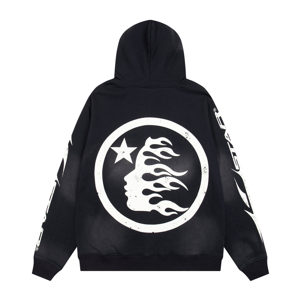 Hoodie Hellstar "Drip Logo" Zip-Up (Black Edition)