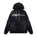 Hoodie Hellstar "Drip Star" (Black & White Splatter)