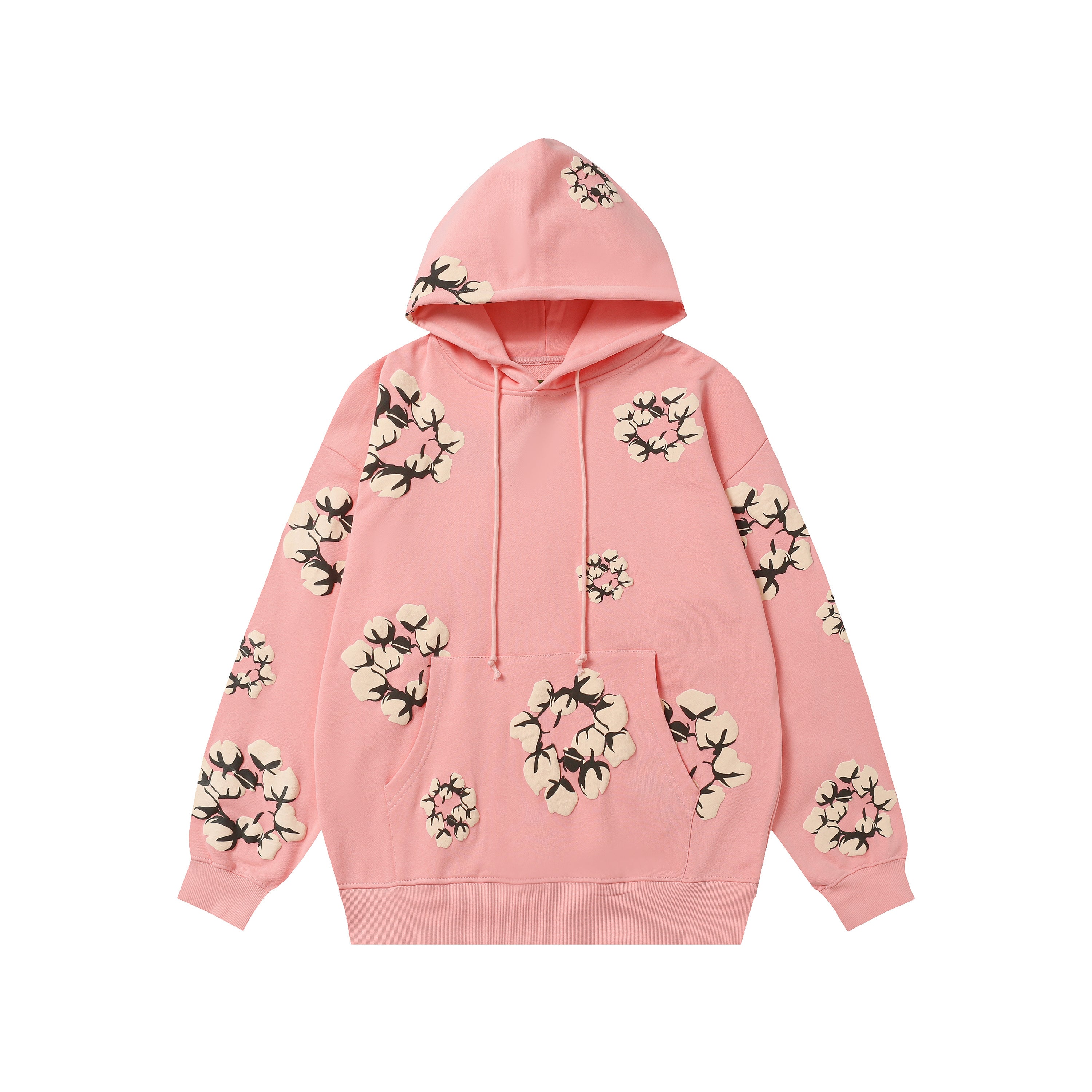 Hoodie Denim Tears Cotton Wreath (Pink / Cream Wreath)