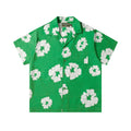 Camisa Denim Tears  Cotton Wreath Cuban Shirt Light Green