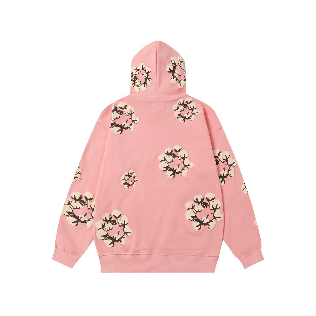 Hoodie Denim Tears Cotton Wreath (Pink / Cream Wreath)