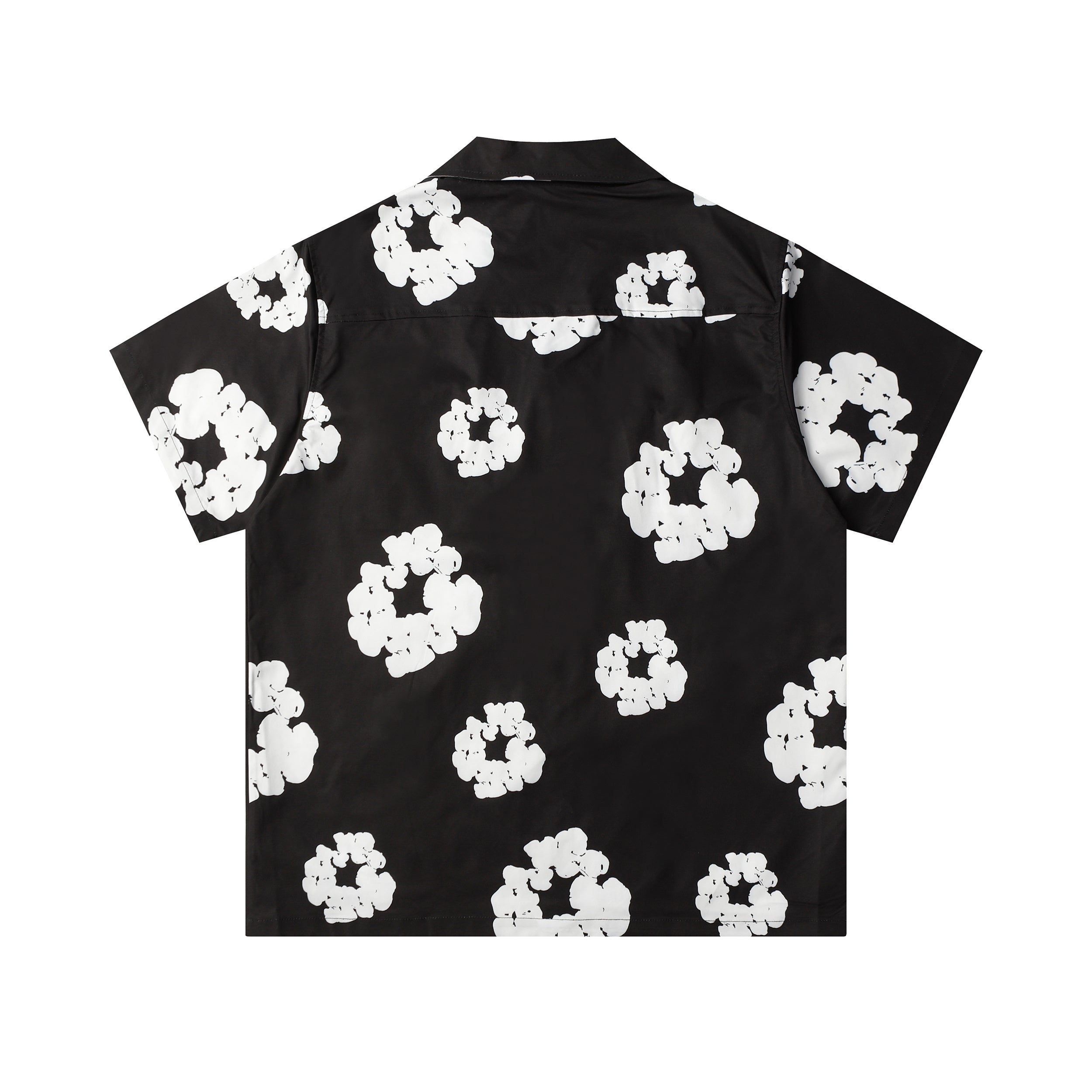 Camisa Denim Tears  Cotton Wreath Cuban Shirt Light Black