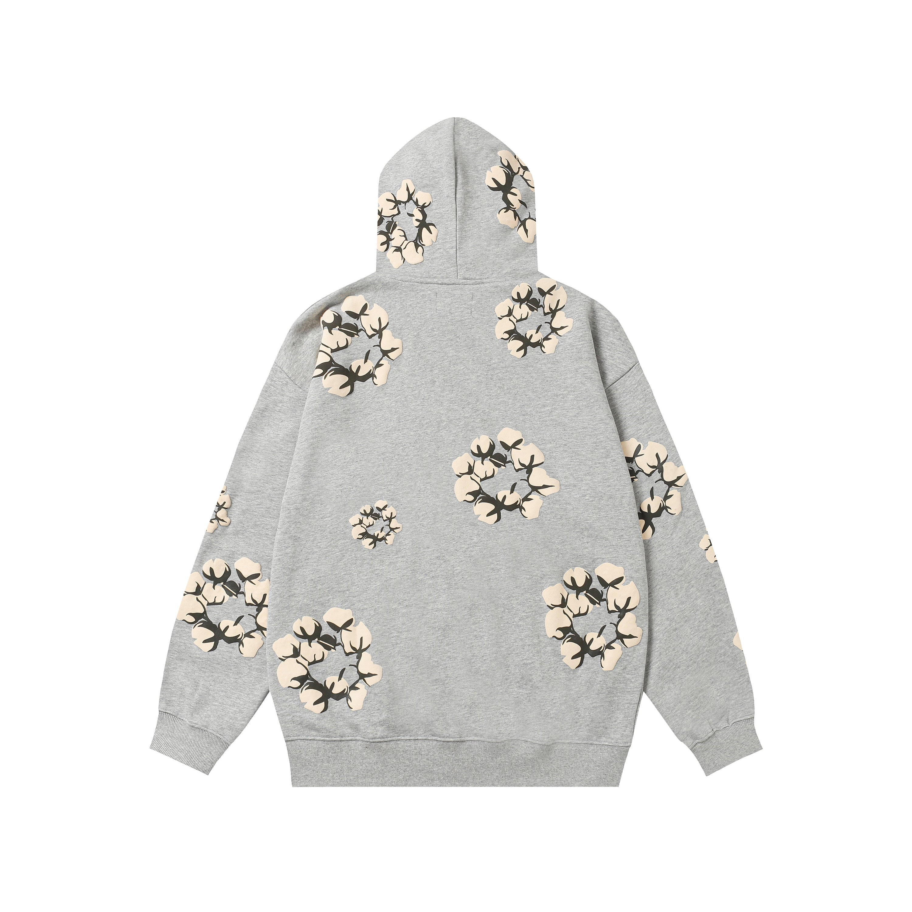 Hoodie Denim Tears Cotton Wreath (Grey Heather / Cream Wreath)