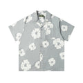 Camisa Denim Tears  Cotton Wreath Cuban Shirt Light Grey
