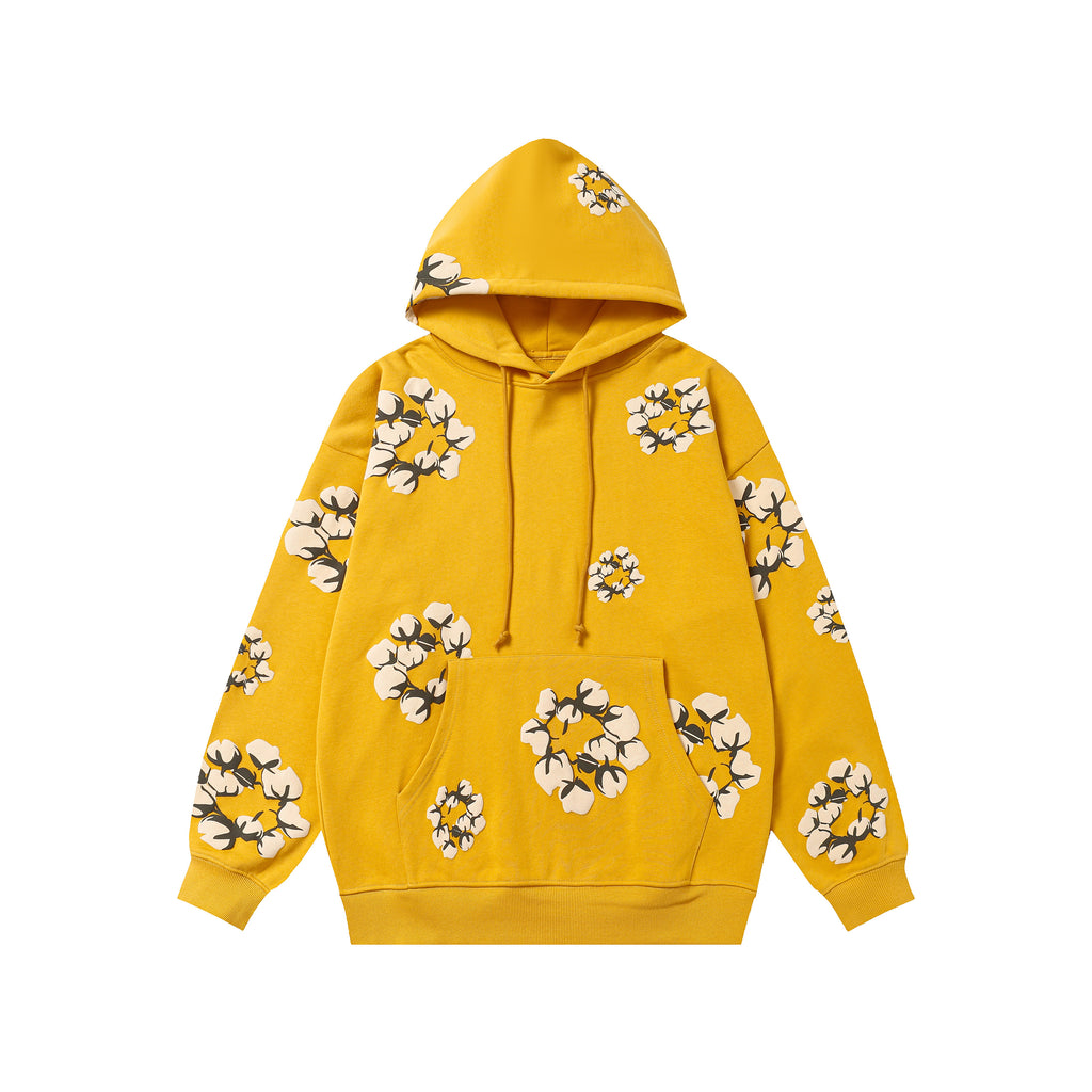 Hoodie Denim Tears Cotton Wreath (Yellow / Cream Wreath)