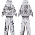 Conjunto Hellstar "Brainwashed" Tracksuit (Heather Grey Splatter Edition)