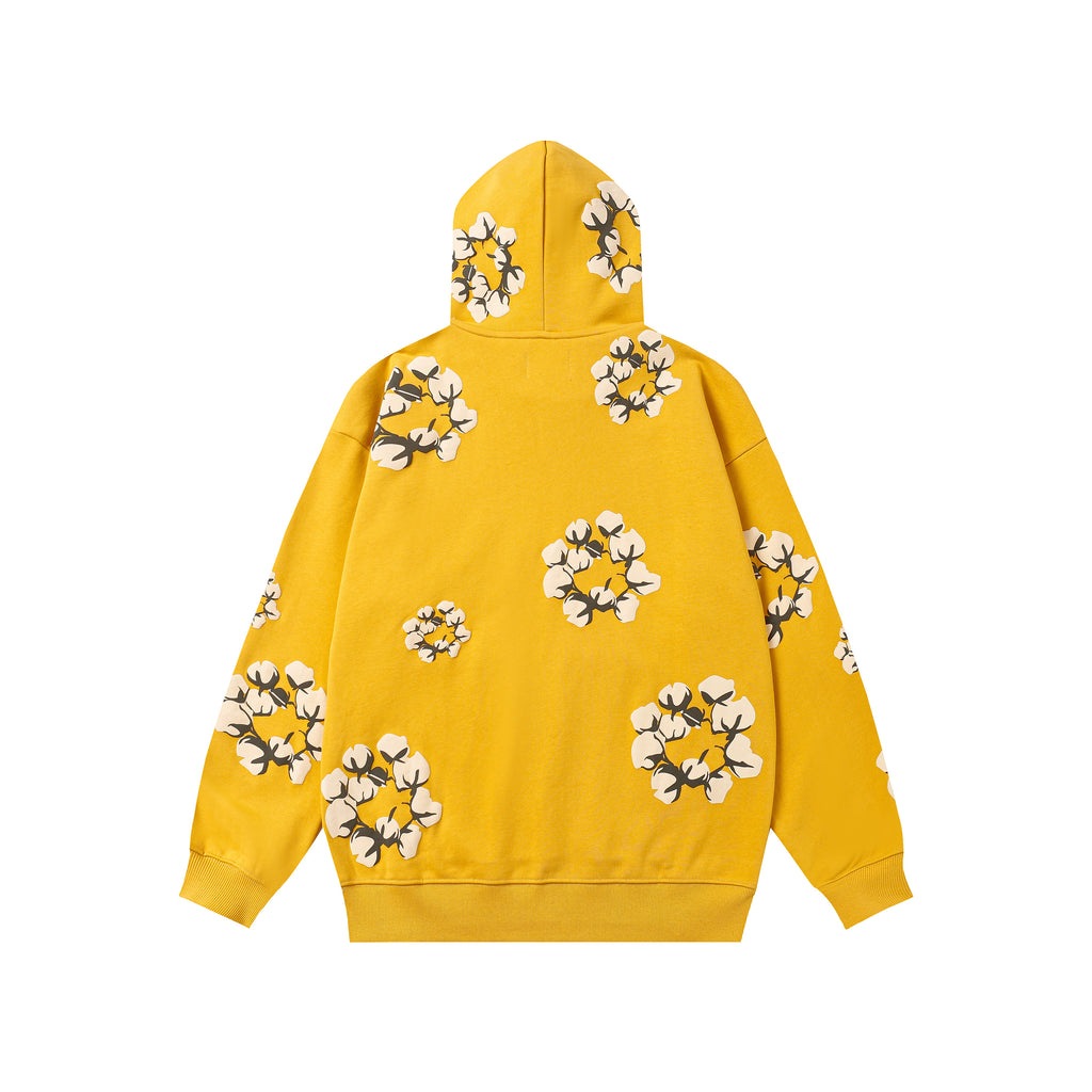 Hoodie Denim Tears Cotton Wreath (Yellow / Cream Wreath)