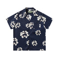 Camisa Denim Tears  Cotton Wreath Cuban Shirt Navy