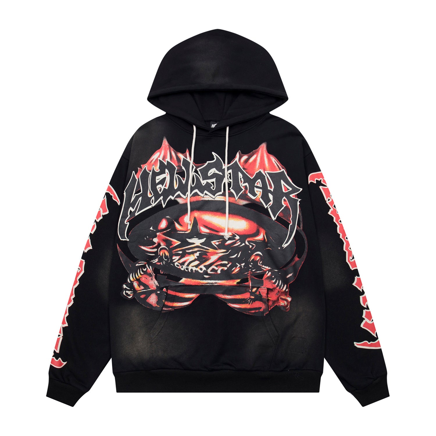 Hoodie Hellstar ""Inferno Skull" Hoodie (Black Edition)