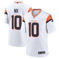 NFL Denver Broncos Bo Nix Nike 2024 Design Away Jersey (White Edition)