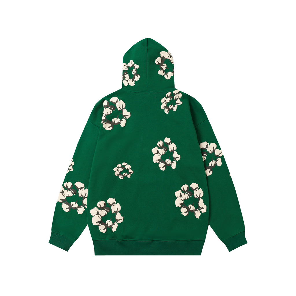 Hoodie Denim Tears Cotton Wreath (Green / Cream Wreath)