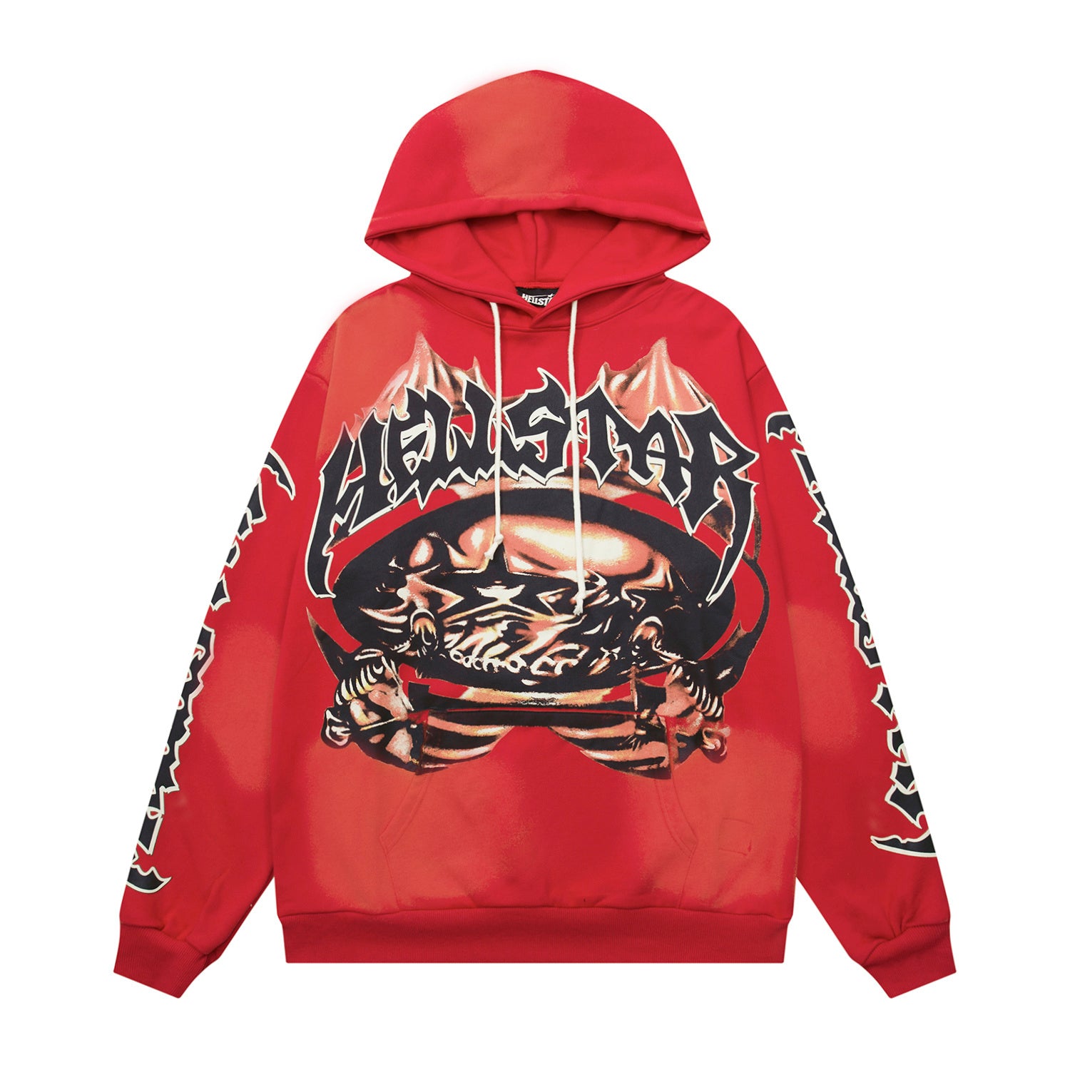 Hoodie Hellstar ""Inferno Skull" Hoodie (Red Edition)