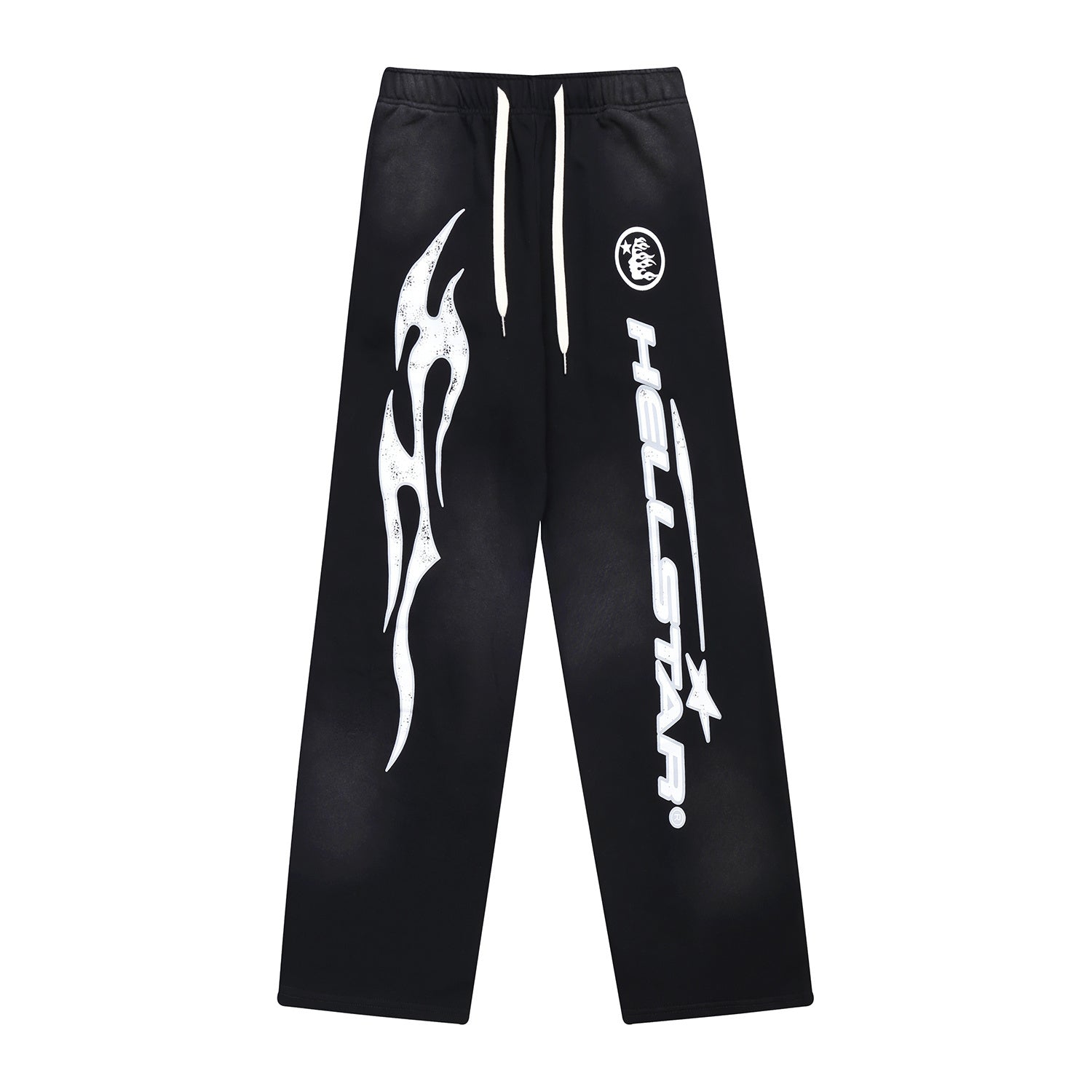 Sweatpants Hellstar Athletics "Vertical Logo & Flame" Black