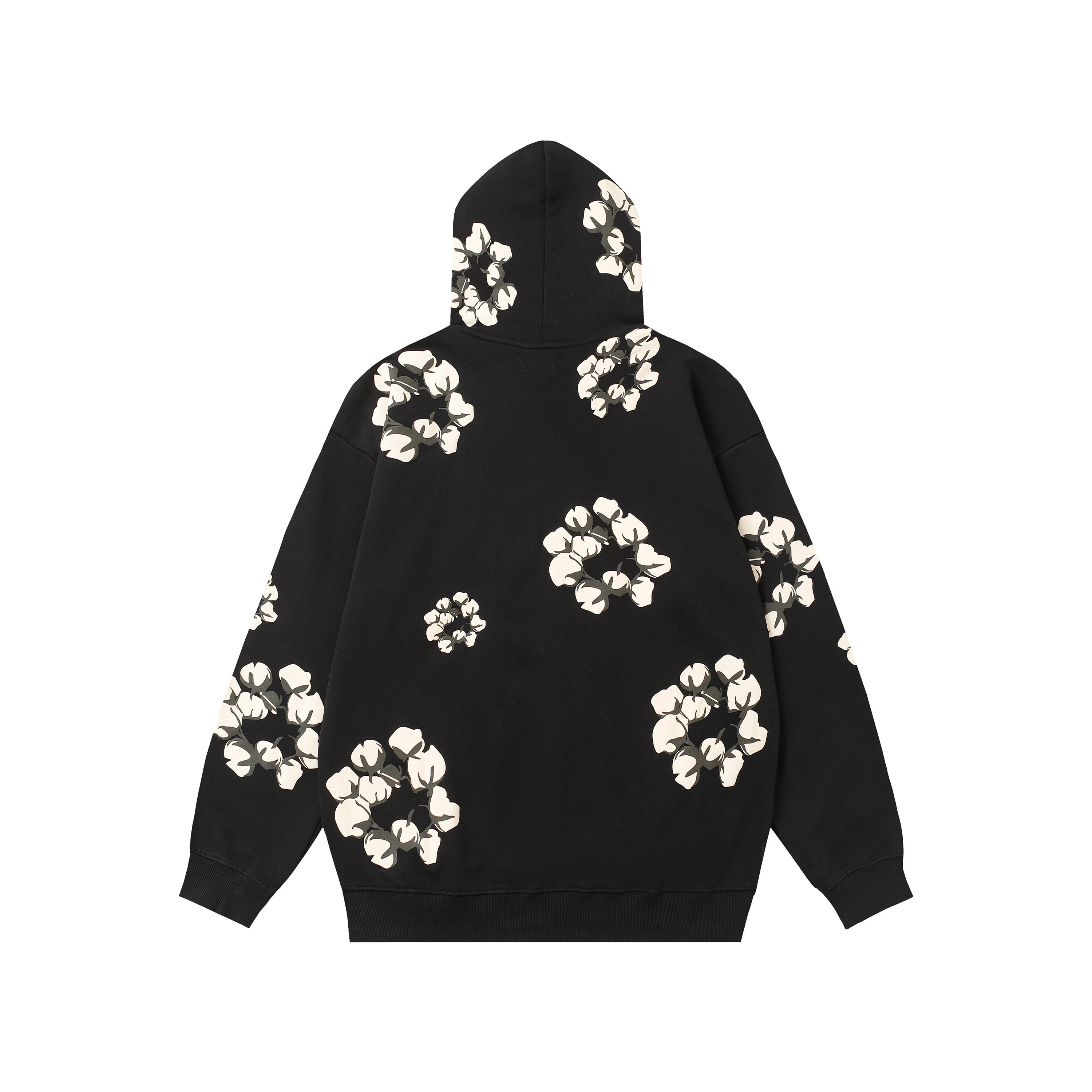 Hoodie Denim Tears Cotton Wreath (Black / Cream Wreath)