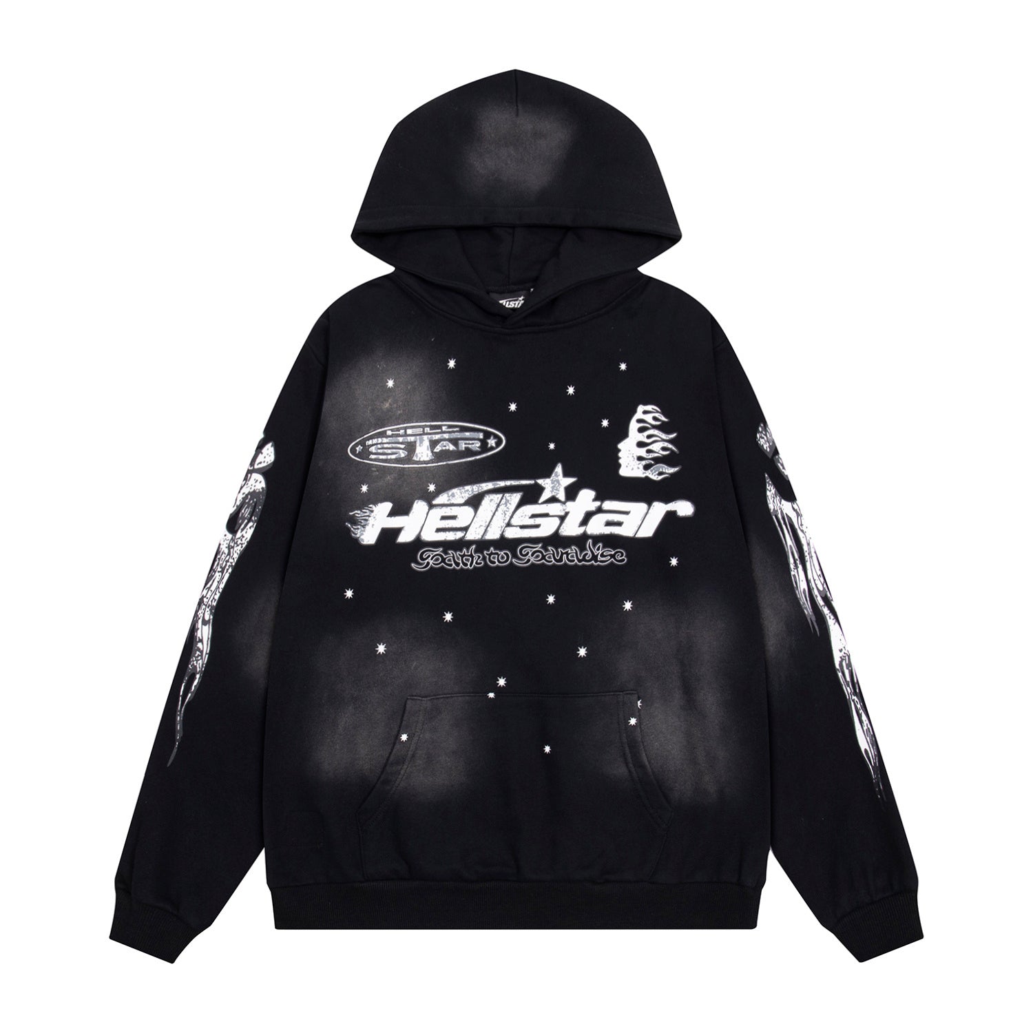 Hoodie Hellstar "  "Paradise Angels" (Black Edition)