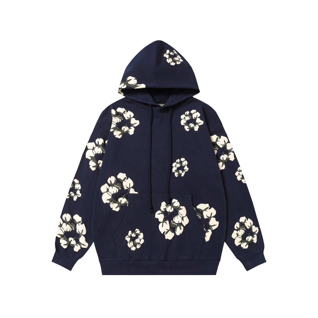 Hoodie Denim Tears Cotton Wreath (Navy / Cream Wreath)