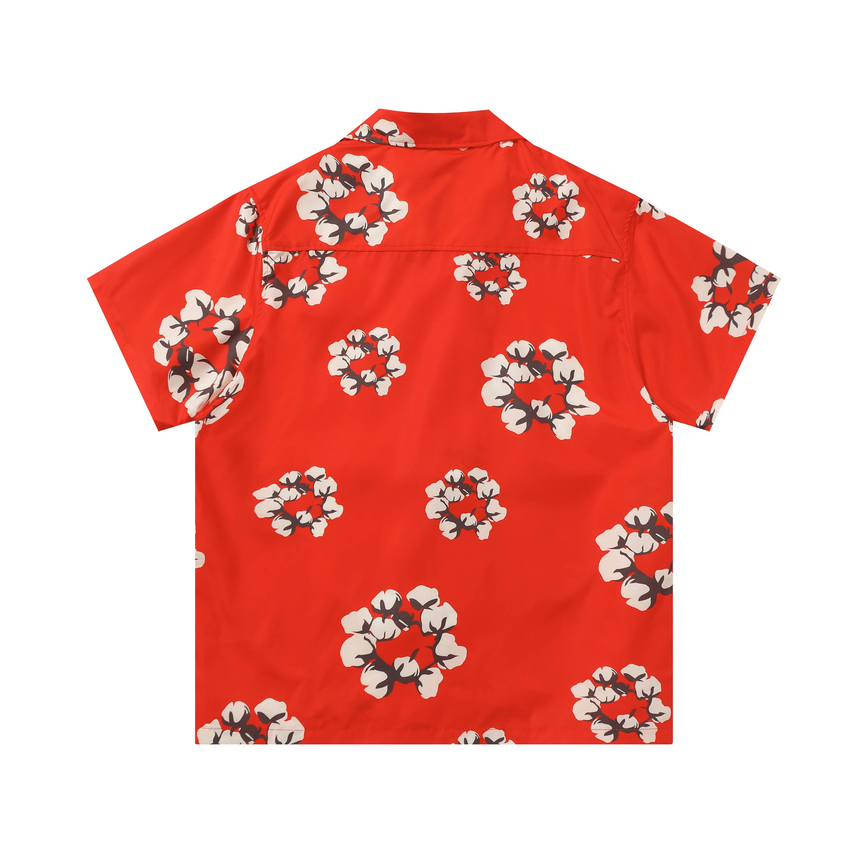 Camisa Denim Tears  Cotton Wreath Cuban Shirt Red