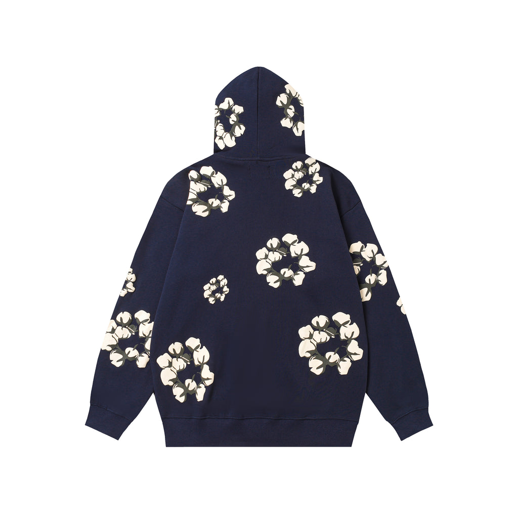 Hoodie Denim Tears Cotton Wreath (Navy / Cream Wreath)