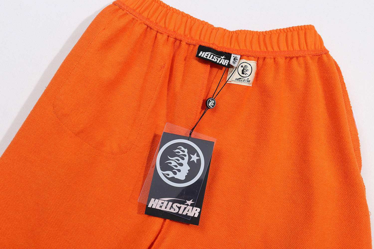 Sweatpants Hellstar Athletics Orange "Vertical Logo & Flame"