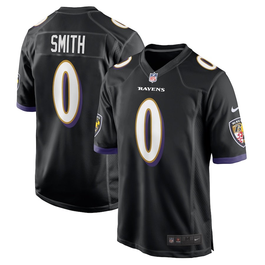 NFL Baltimore Ravens Roquan Smith Nike Home Game Jersey (Black Edition)