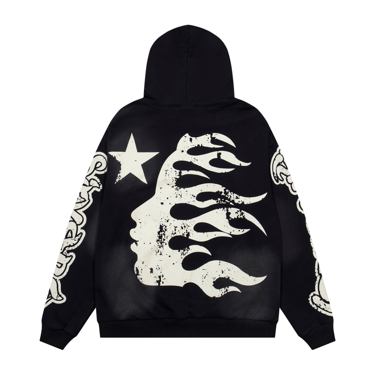 Hoodie Hellstar "  "Burning Symbol"  (Black Edition)