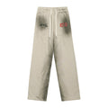 Sweatpants Hellstar Athletics Grey "Vertical Logo & Flame"