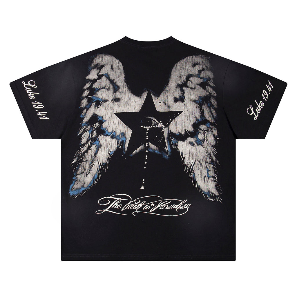 Hellstar "Luke 19:41" Weeping Savior Tee