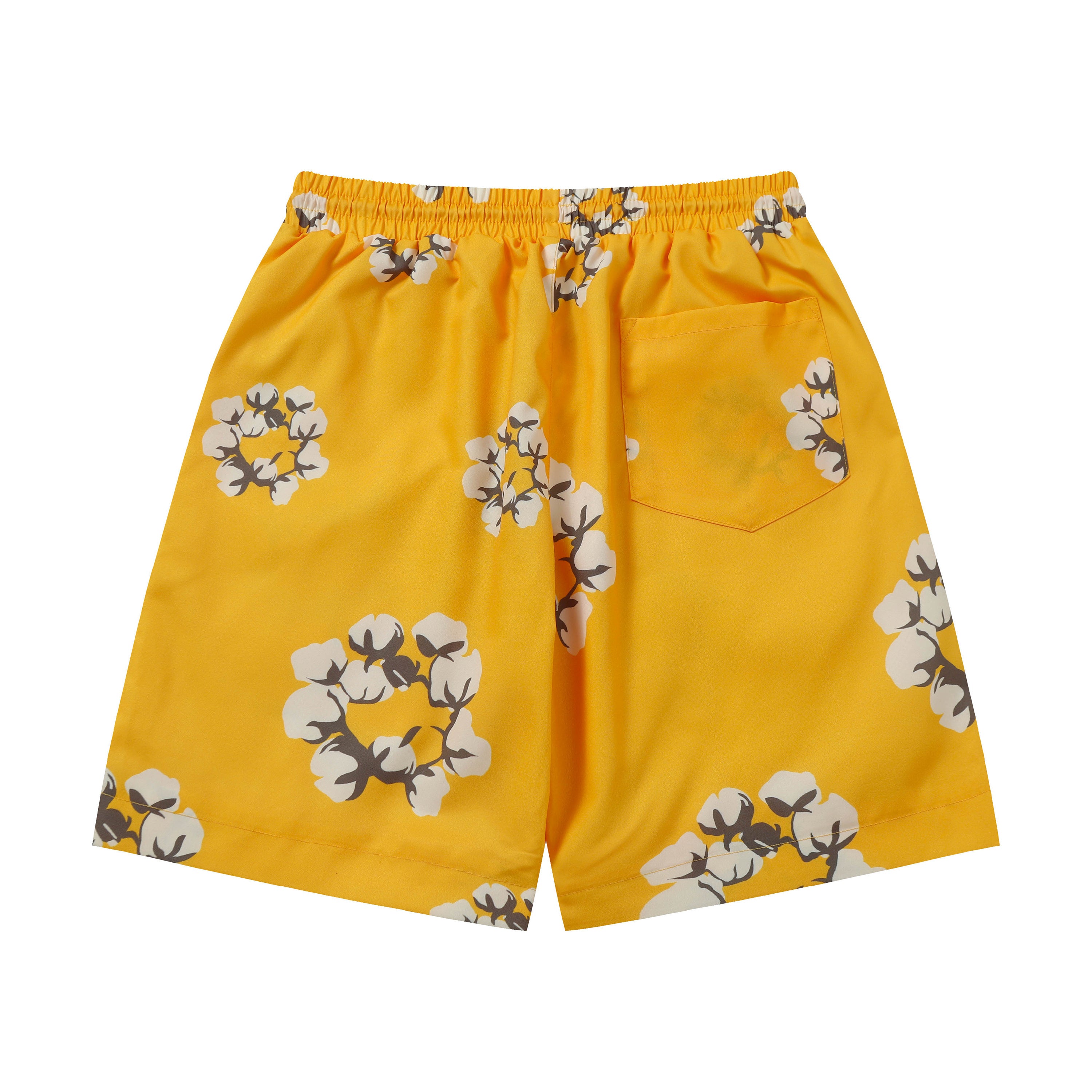 Denim Tears Cotton Wreath Sweatshorts Yellow