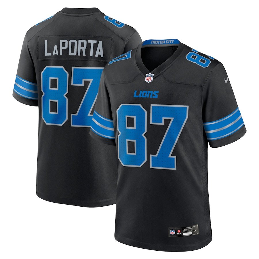 NFL Detroit Lions Sam LaPorta Nike Alternate Jersey (Motor City Black Edition)