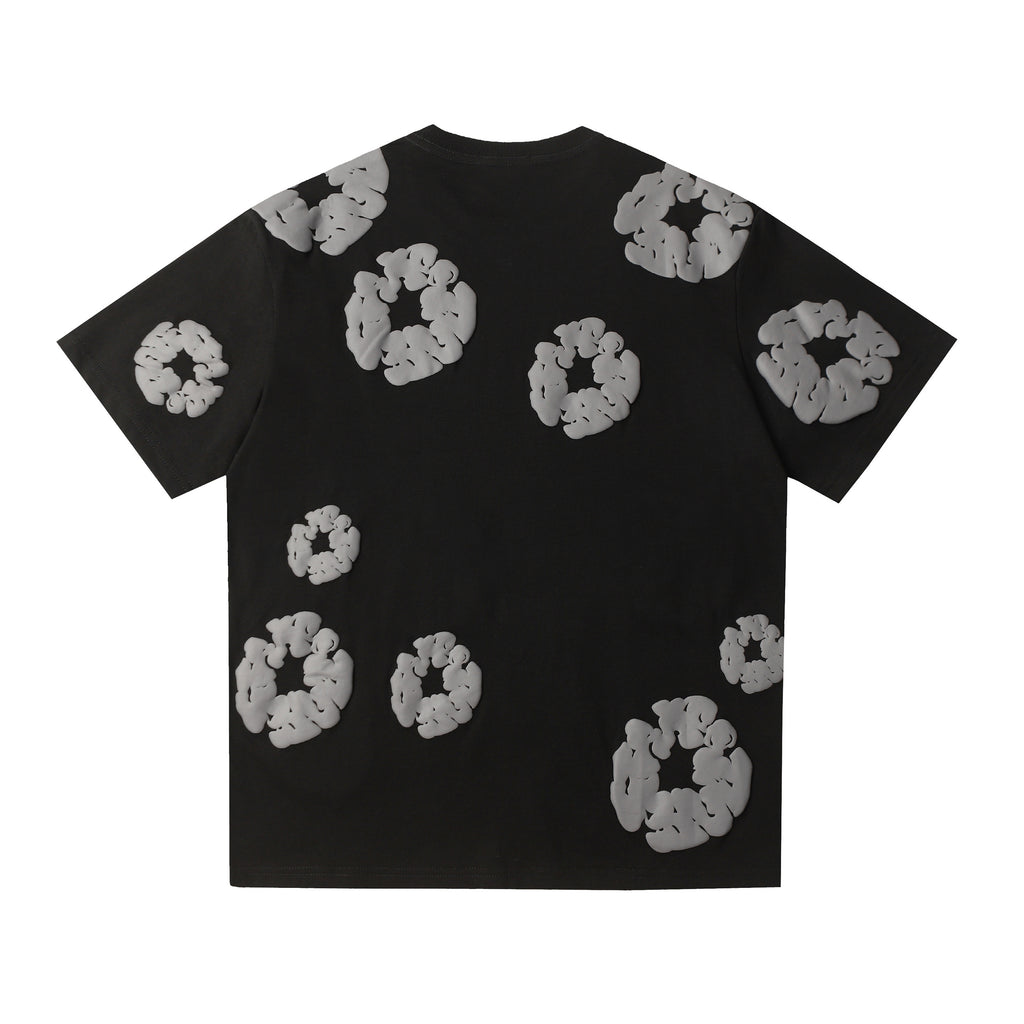 Camisa Denim Tears  Cotton Wreath Tee - Charcoal  (Negro)