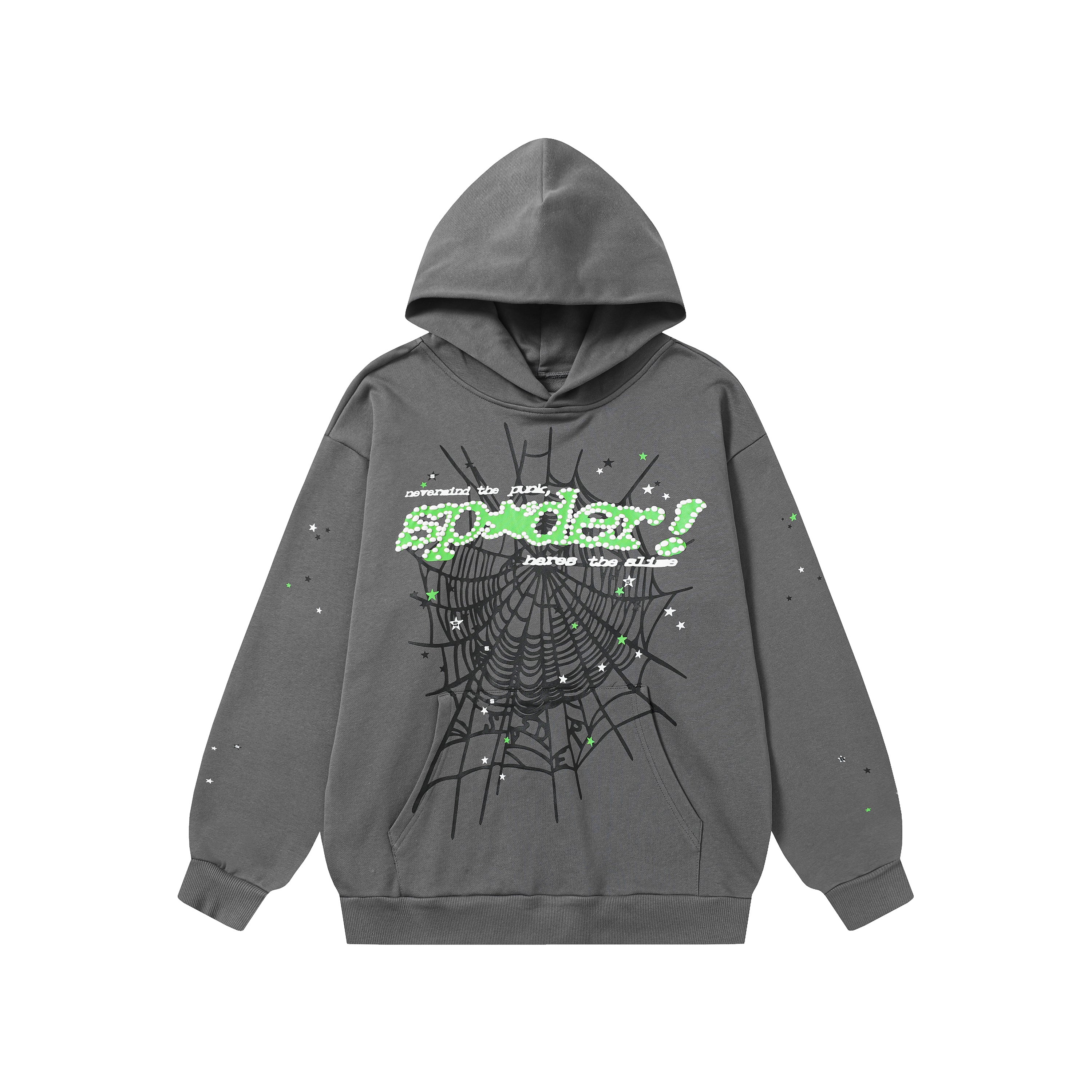 Sp5der Hoodie "PUNK" (Slate Grey)