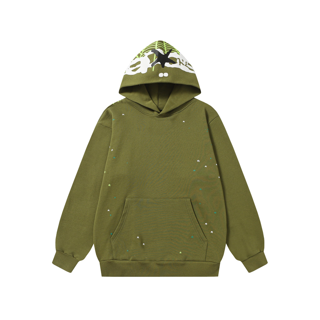 Sp5der Hoodie Olive Green
