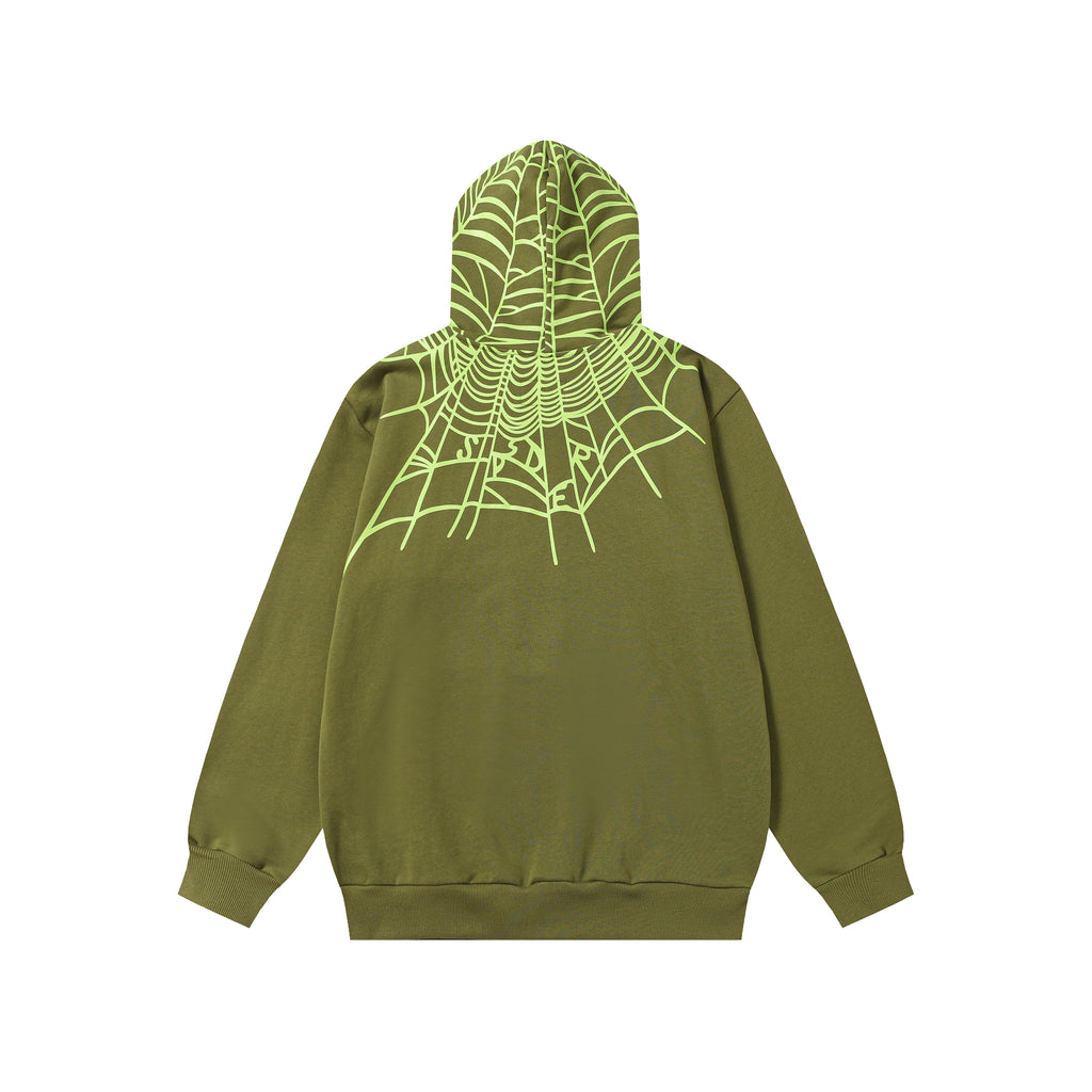 Sp5der Hoodie Olive Green