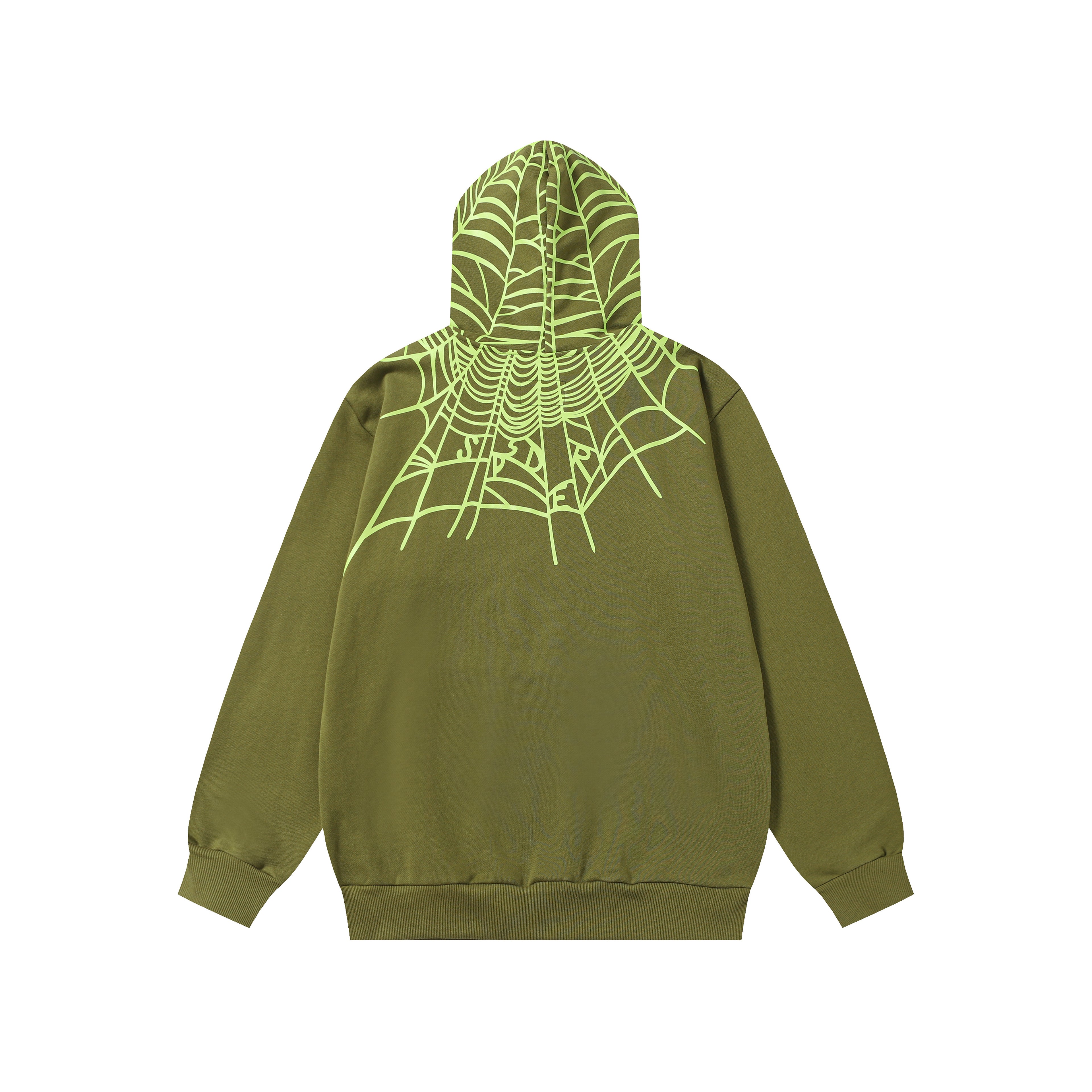 Sp5der Hoodie Olive Green