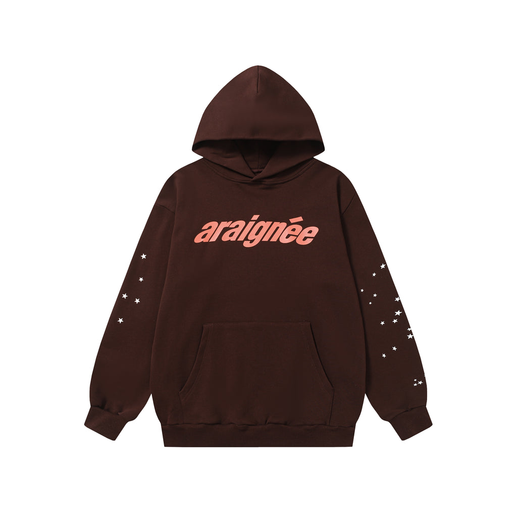 Sp5der Hoodie Brown Star